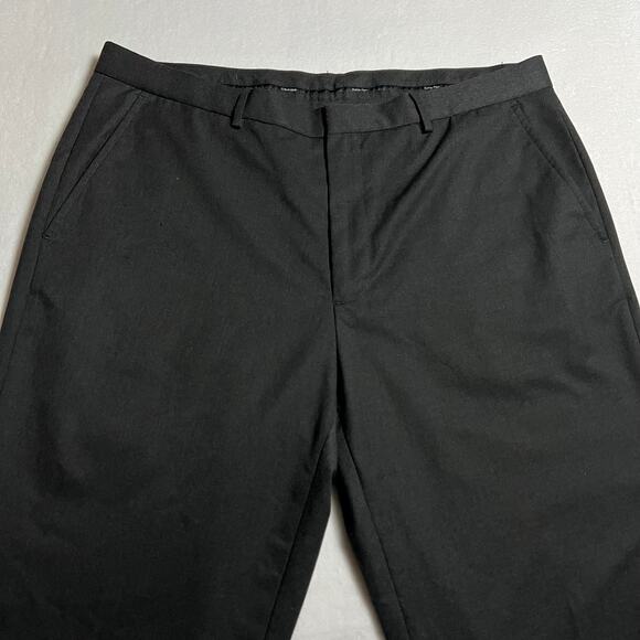 Calvin Klein Men's Flat Front Straight Leg Pants Trousers Size 36 x 30 Office - Picture 3 of 9